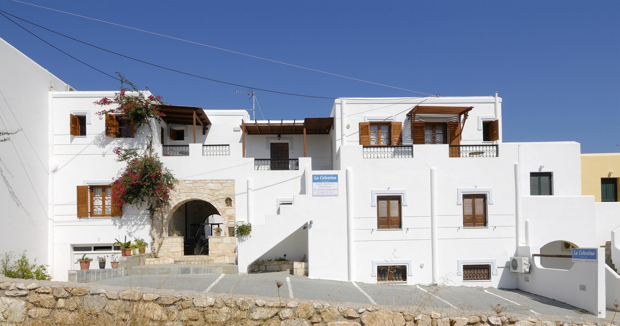 La Celestina Apartments Naousa  Luaran gambar